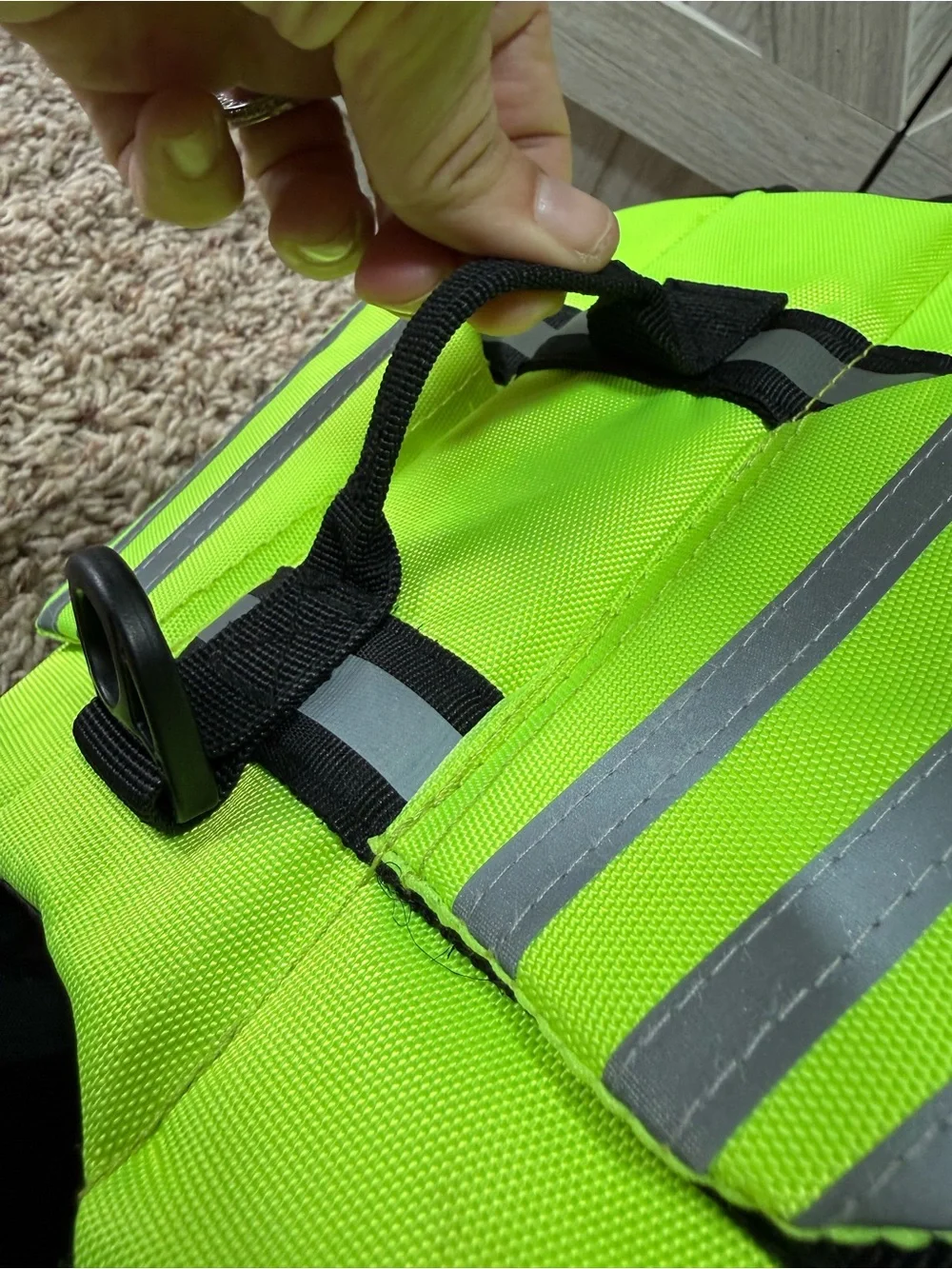 Life vest -XS- small dog or cat (with wings and handle) like new